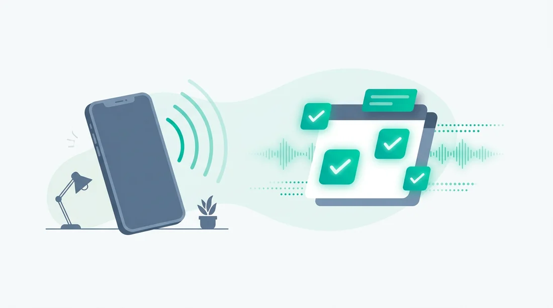 Illustration of SMB phone calls and AI voice assistance