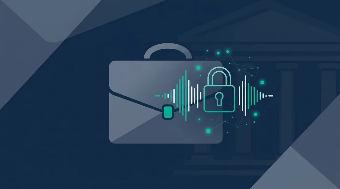 Illustration of law firm phone intake and secure voice automation